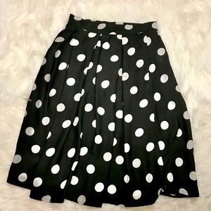 Vintage Polkadot A-line Skirt